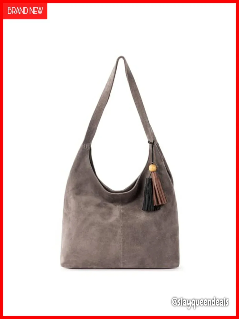 Leather Hobo Bag - Large Double Strap Shoulder Purse